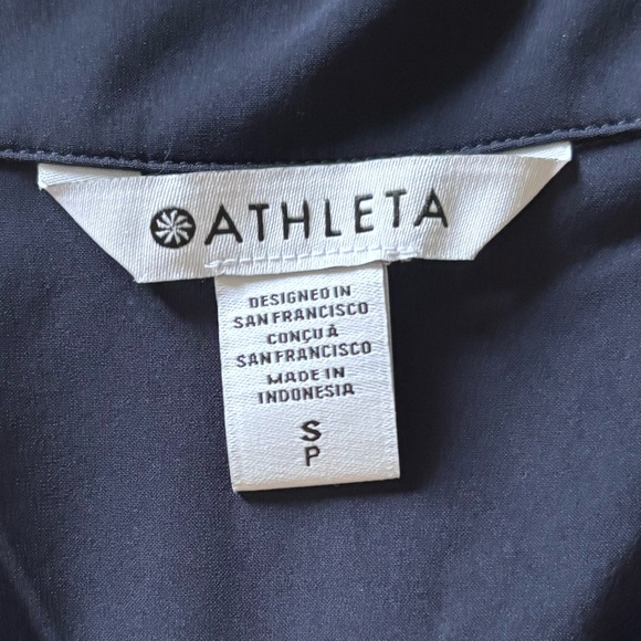 Athleta Avenue Romper Navy Blue - Picture 7 of 9